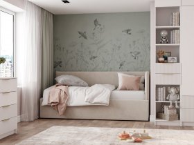 Диван-кровать Бенто (крем) в Утянке - utyanka.mebel-nsk.ru | фото
