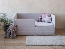 Диван-кровать Happy (светло-серый) в Утянке - utyanka.mebel-nsk.ru | фото
