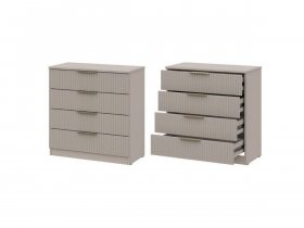 Комод 4 ящика (МДФ) Эккервуд (меланж) в Утянке - utyanka.mebel-nsk.ru | фото