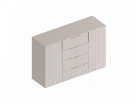 Комод с 4 ящ., 2створ. «Тефия» (тефия/софт сантьяго) в Утянке - utyanka.mebel-nsk.ru | фото