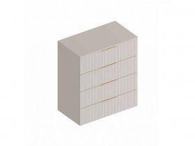 Комод с 4 ящ. «Тефия» (тефия/софт сантьяго) в Утянке - utyanka.mebel-nsk.ru | фото