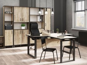 Комплект Гермес лофт (дуб крафт серый) в Утянке - utyanka.mebel-nsk.ru | фото