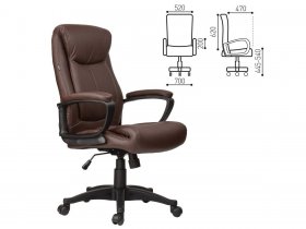 Кресло офисное BRABIX Enter EX-511, коричневое в Утянке - utyanka.mebel-nsk.ru | фото