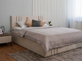 Кровать двуспальная 1,8м с подъем. мех. Леванте в Утянке - utyanka.mebel-nsk.ru | фото