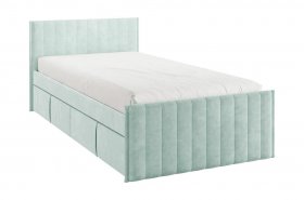 Кровать с ящиками Твикс 90*200 (мята велюр) в Утянке - utyanka.mebel-nsk.ru | фото