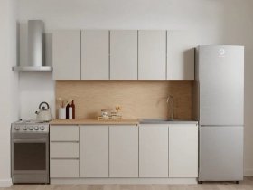 Кухонный гарнитур Мори 2,0 м (сатин) в Утянке - utyanka.mebel-nsk.ru | фото