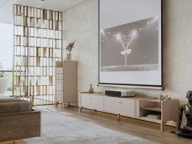 Модульная гостиная Одетта (дуб эндгрей/меланж) в Утянке - utyanka.mebel-nsk.ru | фото