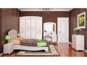 Модульная спальня Каролина в Утянке - utyanka.mebel-nsk.ru | фото