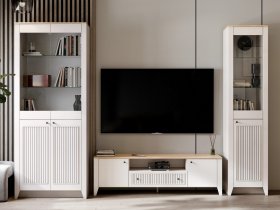 Модульная стенка Валенсия в Утянке - utyanka.mebel-nsk.ru | фото