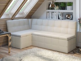 Скамья угловая со спальным местом «Домино» (кашемир) в Утянке - utyanka.mebel-nsk.ru | фото