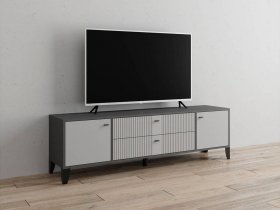 Тумба под ТВ Парус-10 (графит/светло-серый) в Утянке - utyanka.mebel-nsk.ru | фото