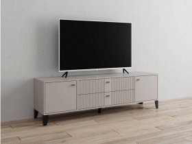 Тумба под ТВ Парус-10 (кашемир/сантьяго софт) в Утянке - utyanka.mebel-nsk.ru | фото